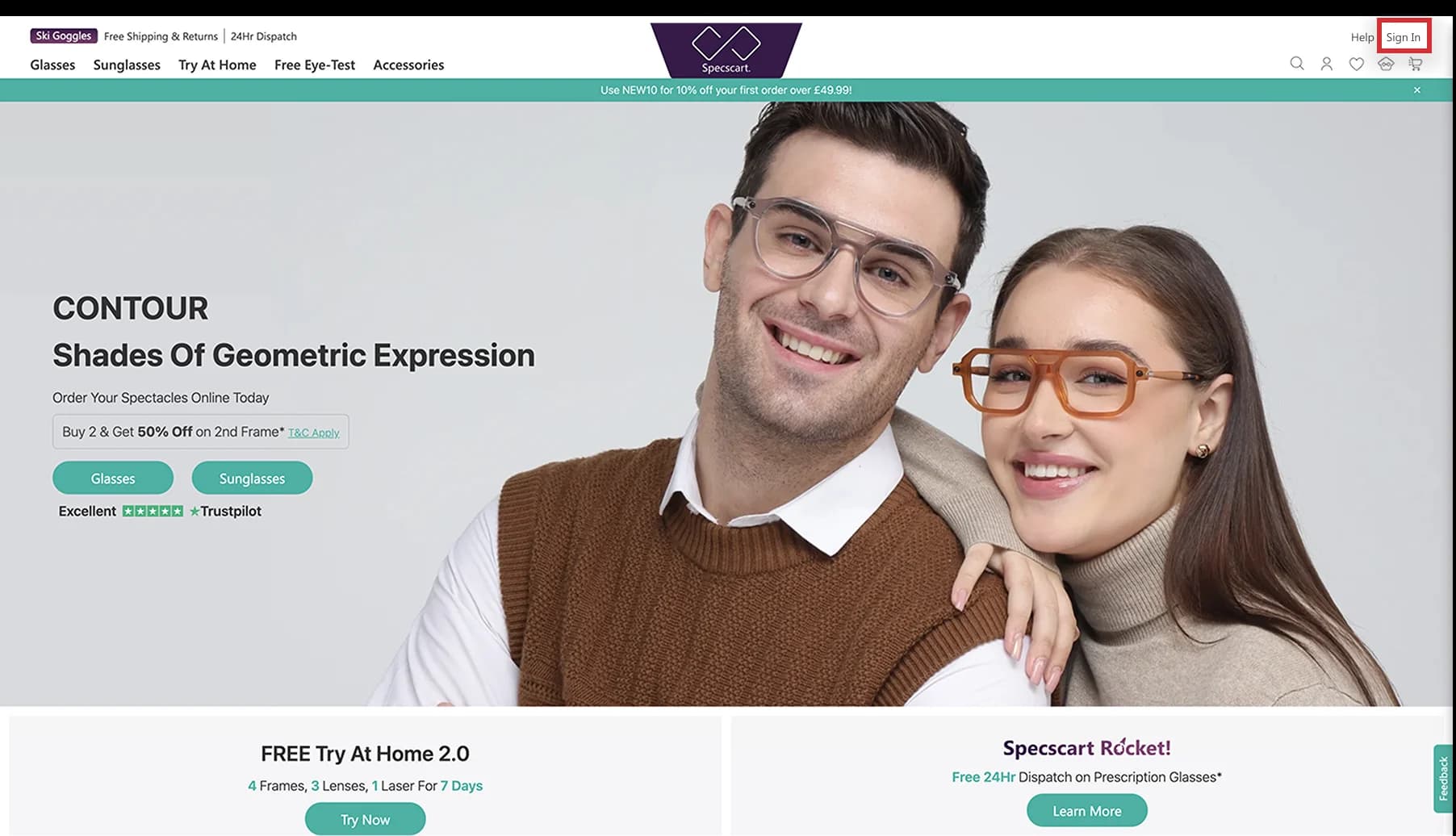 How do I create a Specscart account?